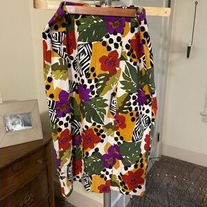 Colorful pencil skirt